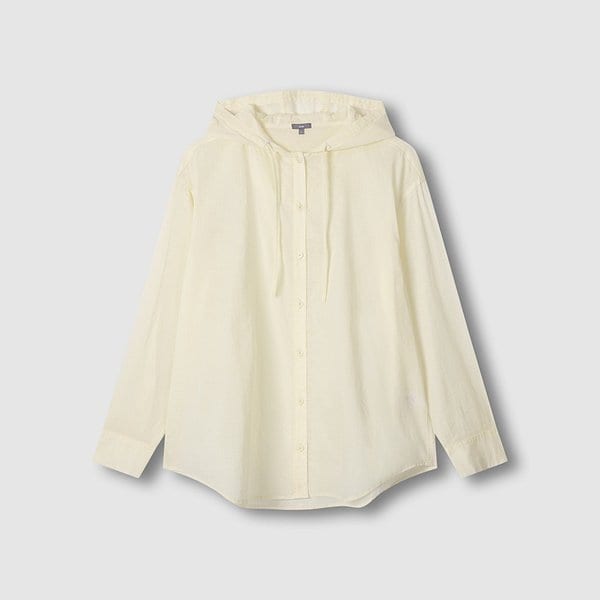 여 라이트코튼 루즈핏 후드 셔츠 J116203538025