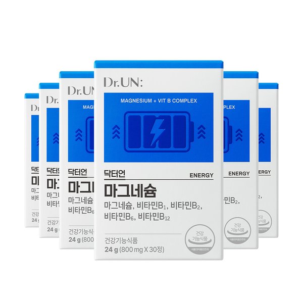 닥터언 마그네슘 6개월 에너지 충전 / 비타민B1 비타민B1 비타민B2 비타민B6 비타민B12
