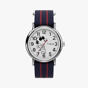 피너츠 위켄더 스누피 조쿨 패브릭 스트랩 시계 38mm