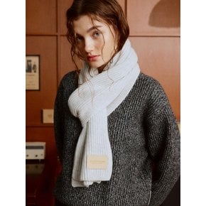 Multi-tweed Wool Muffler (MELANGE GREY)