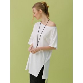 HAZE OFF-SHOULDER TEE - WHITE