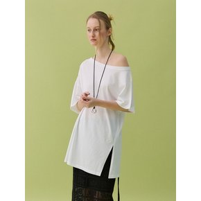 HAZE OFF-SHOULDER TEE - WHITE