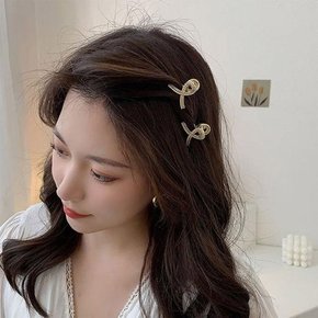 여성 진주큐트렌빅 2종 큐티 미니집게핀 반머리 포인트핀