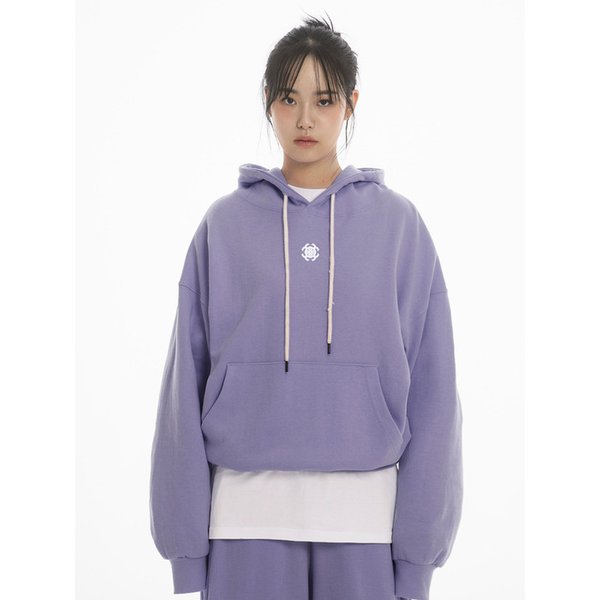 SYMBOL OVER FIT HOODIE - PURPLE