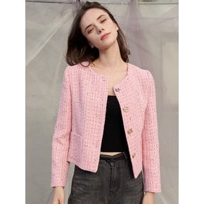 Brianna Tweed Jacket_Pink