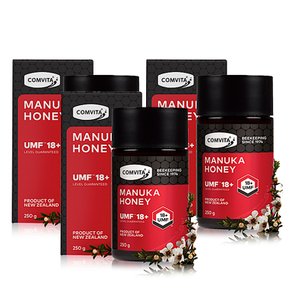 뉴질랜드 콤비타 마누카허니 꿀 Manuka Honey UMF18+ 250g 3개