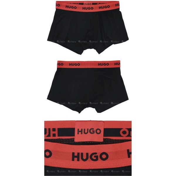 로고 밴드 50532611 968 휴고 3-PAC 트렁크 휴고보스 3종 세트 남성 박서브리프 드로즈