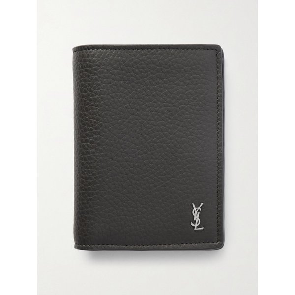 로고 아플리케 풀그레인 가죽 반지갑 46376663163025135