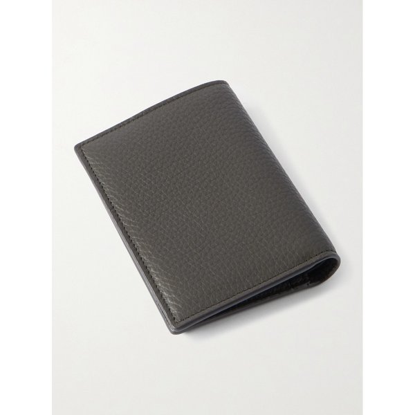 로고 아플리케 풀그레인 가죽 반지갑 46376663163025135