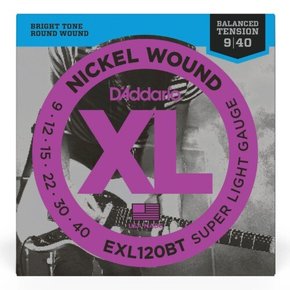 다다리오 일렉기타줄 EXL120BT 슈퍼 라이트 Super Light 009-040 일렉기타 스트링 니켈 라운드 와운드