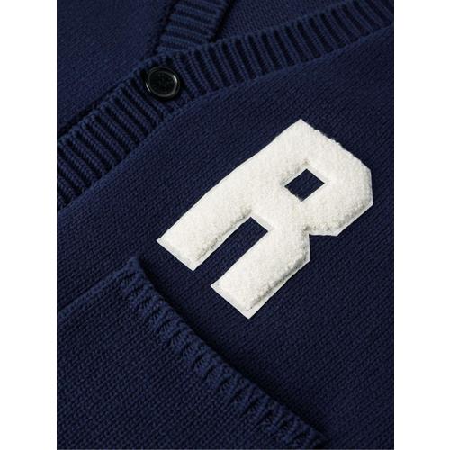 [해외배송] RHUDE LOGOAPPLIQUED INTARSIAKNIT 코튼 가디건 RHPS24CA02504364 B0081090608