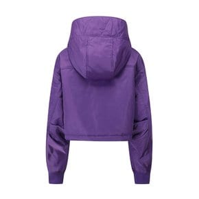 여성 크랍 후드 봄버 점퍼 D PURPLE