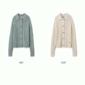 후아유 여성용 아란 케이블 토글 버튼 가디건/ Aran Cable Toggle Button Cardigan_A WHCKE4V32F