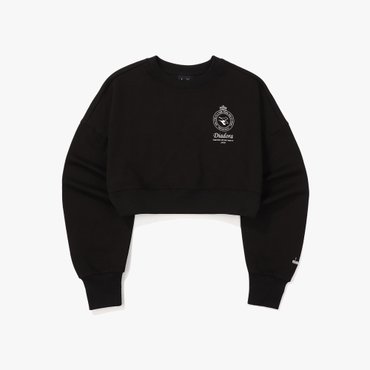 디아도라 [공식스토어] 컴피 크롭 맨투맨 BLACK (D4122LFS22BLK)