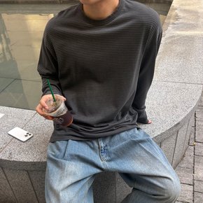 피그먼트 스트라이프 롱슬리브 티셔츠 DLX2979 (3 COLOR)