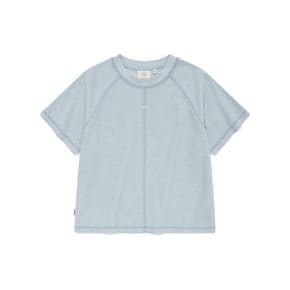 우먼 슬릿 테리 티셔츠 라이트 블루 CO2402ST75LB