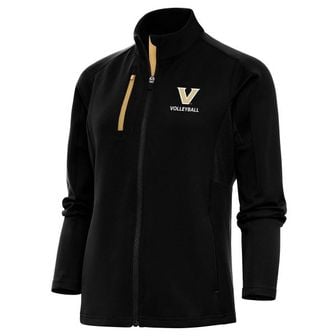 이스퀘어 4582318 ANTIGUA Womens Antigua Black Vanderbilt Commodores Volleyball Generation Full-Zip