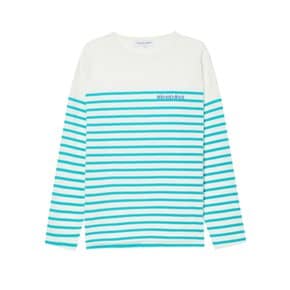 [23SS] [MAISON LABICHE] 블루 스트라이프 면 긴팔티셔츠 RATS3EML5B1