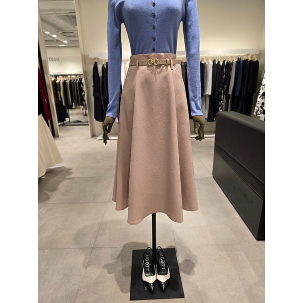 [파주점] 벨티드 페미닌 플레어 스커트 JS3B0SK321