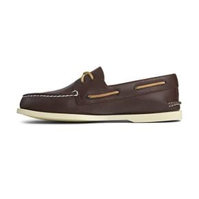 미국 스페리 보트슈즈 Sperry Mens A/O 2Eye Burnished Boat Shoe Dark 브라운/Tan Size 11 M 14