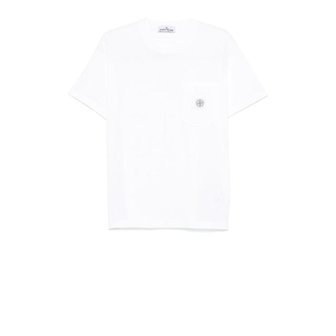 스톤아일랜드 26SS 스톤 아일랜드 반팔 티셔츠 L1S152100032S0057V0001 WHITE DOM