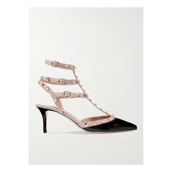 Rockstud 65 Patent-leather Pumps 블랙