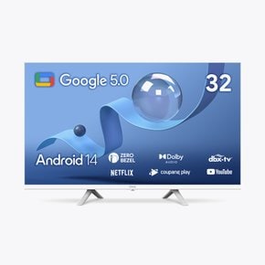 신제품 스마트 티비 81cm 32인치 QLED 구글 5.0 NA321 화이트 원룸 안방 TV