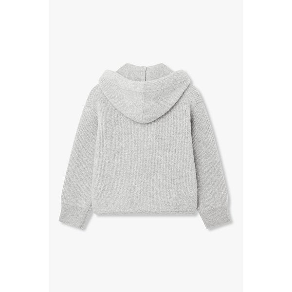 알파카 블렌드 후드 집업 가디건 7115450Y12172