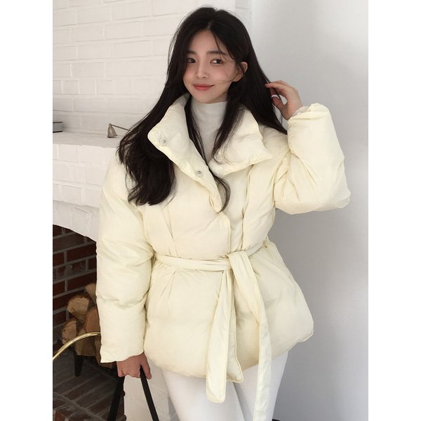 [여울 PICK][오늘출발]Lina Belted Duck Down, CREAM