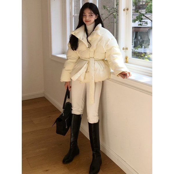 [여울 PICK][오늘출발]Lina Belted Duck Down, CREAM