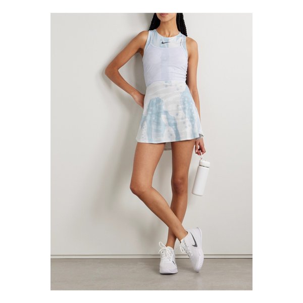 슬램 프린트 드라이핏 메시 테니스 드레스 라이트 블루 1647597350411236
