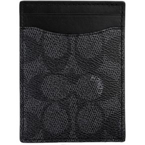 영국 코치 지갑 Coach Mens Money Clip Card Case in Sport Calf Credit Holders Charcoal/블랙