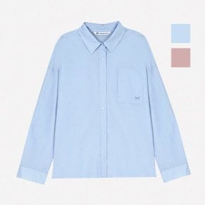 여성 얇은 포켓로고 긴팔 셔츠(NSM116)EIC