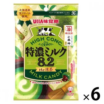  토쿠노 밀크 8.2 더 말차 6 봉지 UHA 미카쿠토 캔디