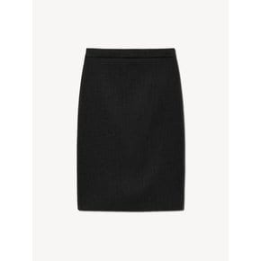 H-LINE MIDI SKIRT_BLACK