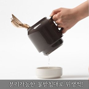 탁가온 수저통 L (색상선택) /물빠짐/받침대/세라믹