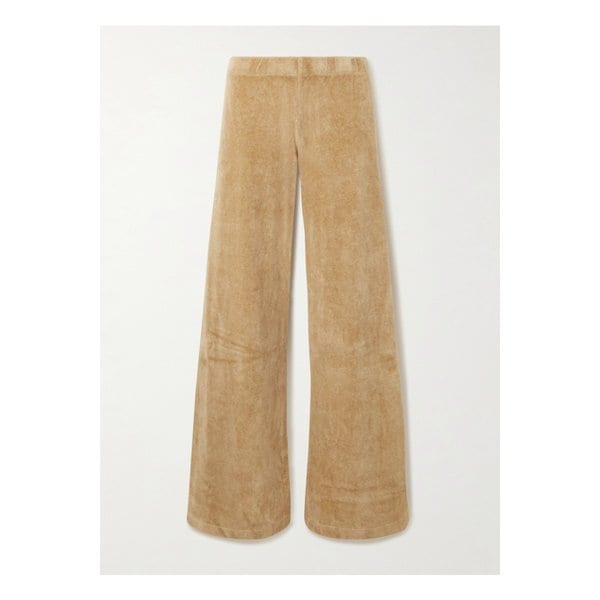 수지 콘디 리토 코튼 혼방 벨루어 플레어 스웨트팬츠 카멜 46376663162907341