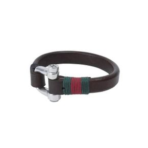 5385462 CXC Silver Plated Leather Bracelet In Black