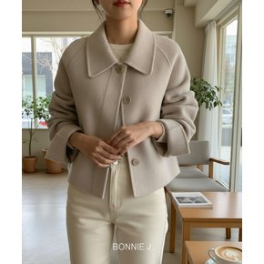 직장인 데일리 원버튼 절개 코트 카라넥 포켓 가을 겨울 숏코트