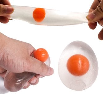 유니커블 특이한 투명 계란 말랑이볼 틱톡 인싸 푸시팝 촉감놀이 액괴 슬라임 스트레스 해소