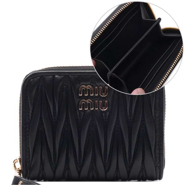 [부산점] 26SS 여성 마테라쎄 지퍼 카드지갑 (5MM268 AFPP F0002 26S)