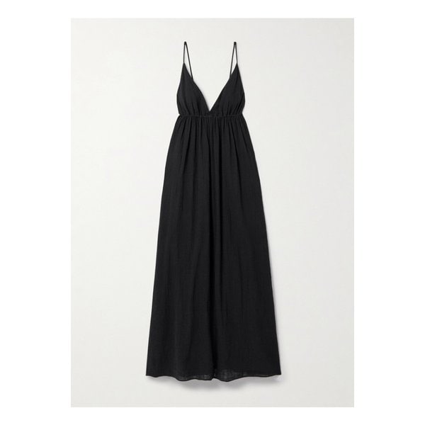 스타우드 한나 코튼 거즈 맥시 드레스 블랙 46376663162863370