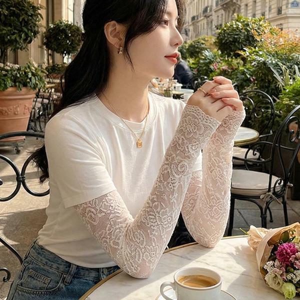 스칼렛 레이스 여성 팔토시 햇빛차단 운전 쿨토시 4종세트