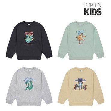 탑텐키즈 23년 F/W (남아) 테리 그래픽 스웨트셔츠 MKD3TR1101
