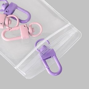 PVC 지퍼백 직사각 3455 / 악세사리 반지 보관 파우치 투명