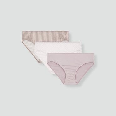 JAJU 25 S/S 신상품  JAJU  여 코튼 동그라미 힙허거 팬티 3매  J41N901215