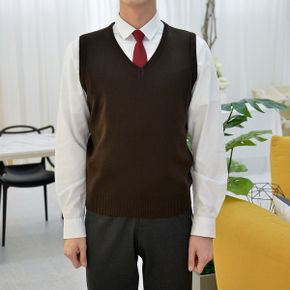교복몰 보풀방지 브라운 교복조끼 남자 _P343223922