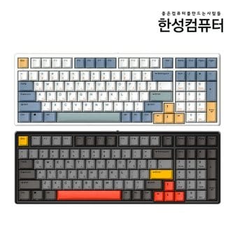 한성컴퓨터 GK896B PRO 염료승화 EDITION 8K 무접점키보드 (래피드 트리거 / 전용동글이 / 블루투스 5.2)