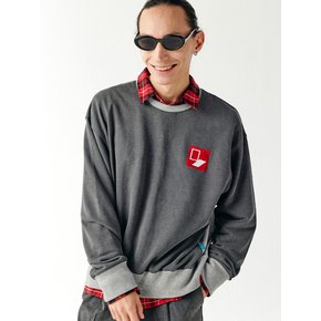 Door`Box Sweat Shirt (Mix-Chacoal)