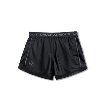 언더아머 여성 반바지 테크 플레이 업 쇼츠 블랙 캐슬락 1389882-001
